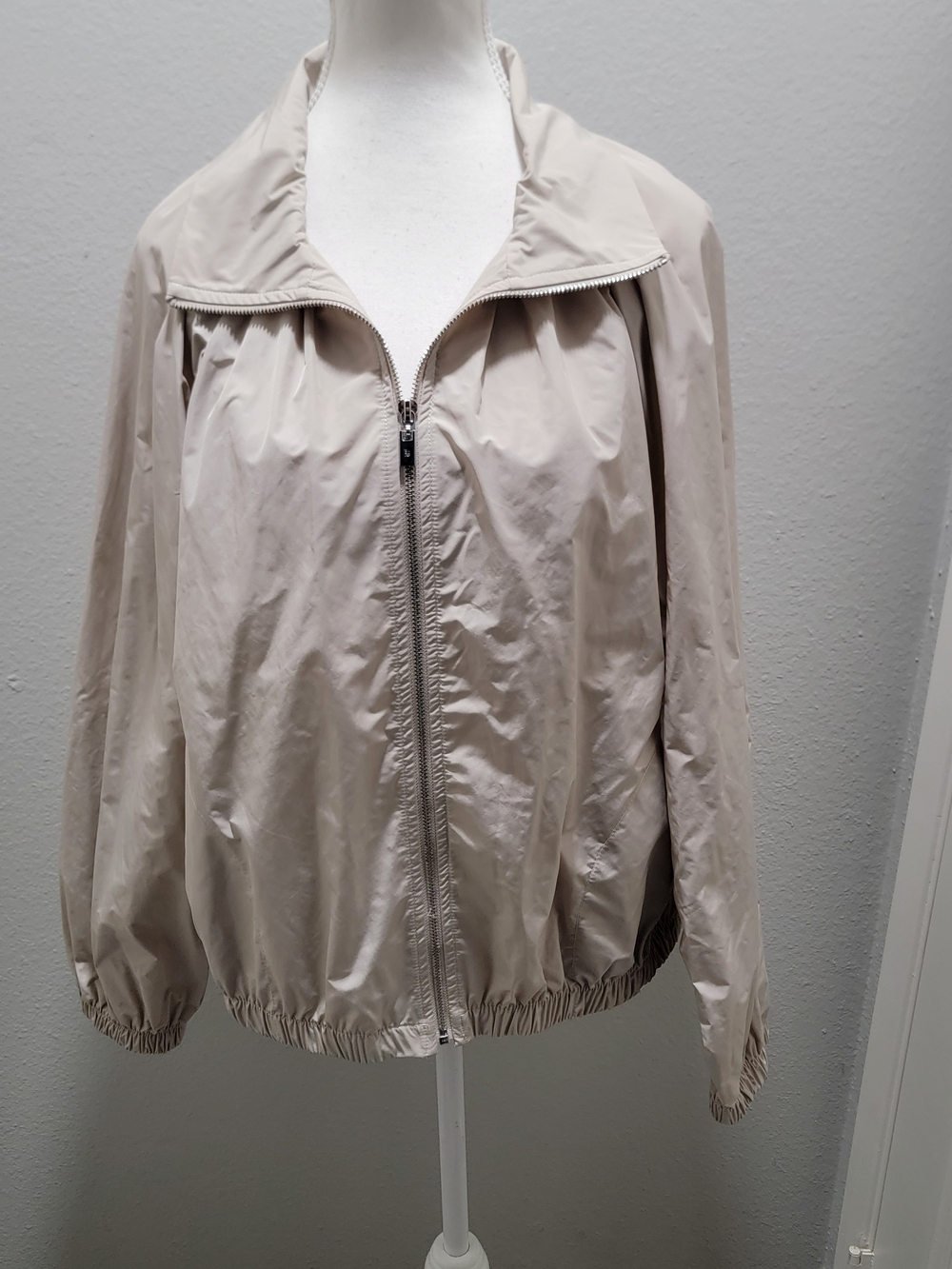 Joseph Ribkoff Sport Neutral Beige Zip-Front Wind Breaker Jacket